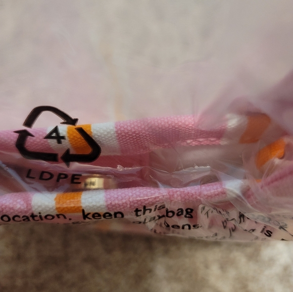 Brand New J. Crew Striped mini structured tote bag Peppermint Bird of Paradise - Picture 3 of 3